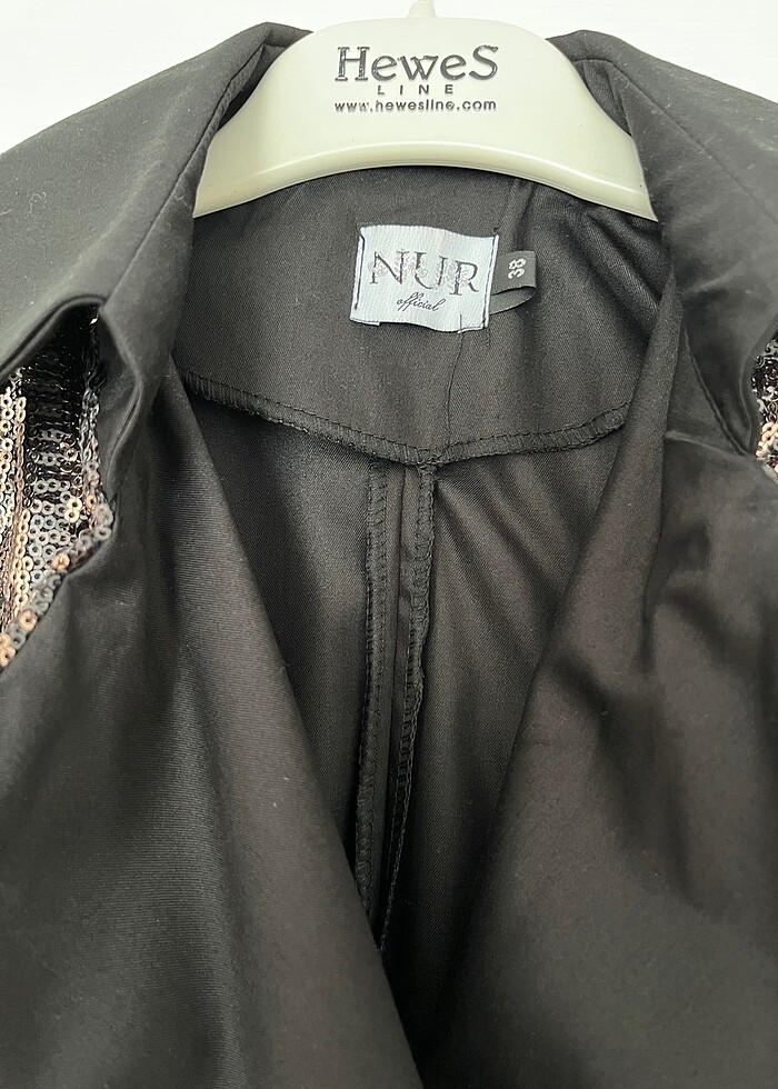 Payetli trençkot - Görsel 3