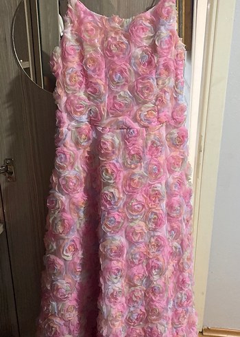 Pembe Fırfırlı elbise