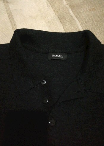 Sarar Siyah Erkek Sweatshirt, Uzun Kollu, Rahat Kesim sarar
