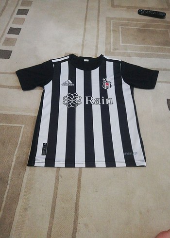 Erkek Siyah Beyaz Çizgili Kısa Kollu Forma