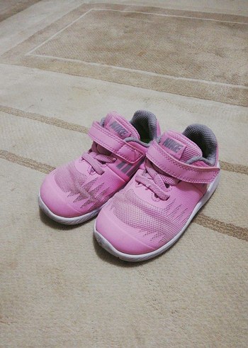 Kız Çocuk Pembe Cırtlı Spor Ayakkabı nike