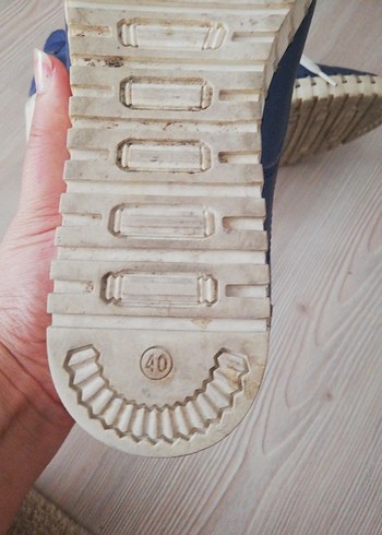 Erkek Mavi Denim Espadril Ayakkabı 40 no - Görsel 6