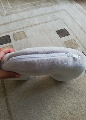 Gri Boyun Destek Yastığı ve uyku arkadaşı - Görsel 5