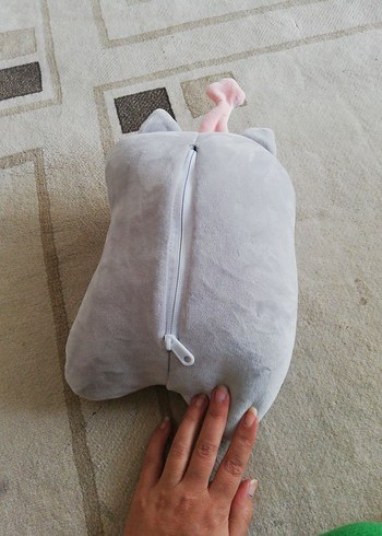 Beden gri Renk Gri Boyun Destek Yastığı ve uyku arkadaşı
