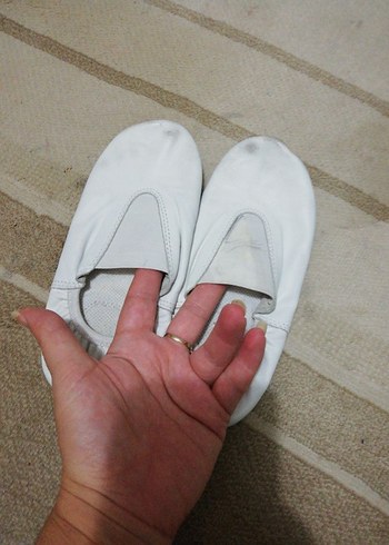 Kız Çocuk Beyaz Bale Ayakkabısı deri - Görsel 4