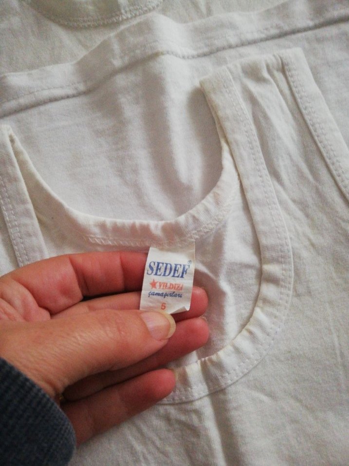 Beyaz Çocuk Atlet 5 adet - Görsel 2