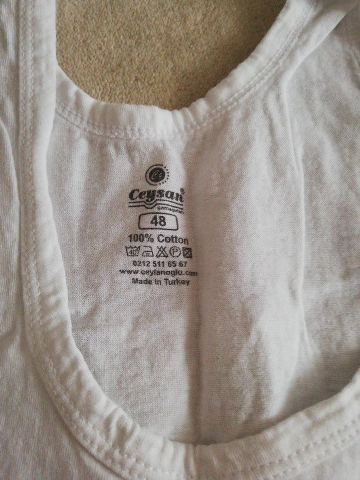 Beyaz Çocuk Atlet 5 adet - Görsel 4