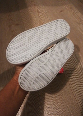 Kırmızı Baskılı Kız Babet Ayakkabı Velcro - Görsel 7