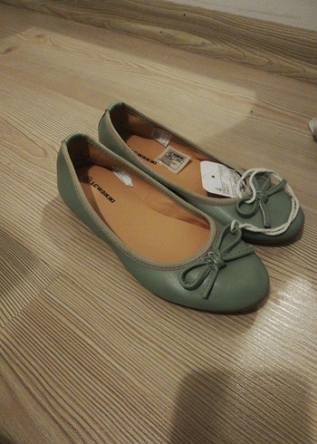 Kız Çocuk Yeşil Fiyonk Detaylı Babet 31 no - Görsel 8