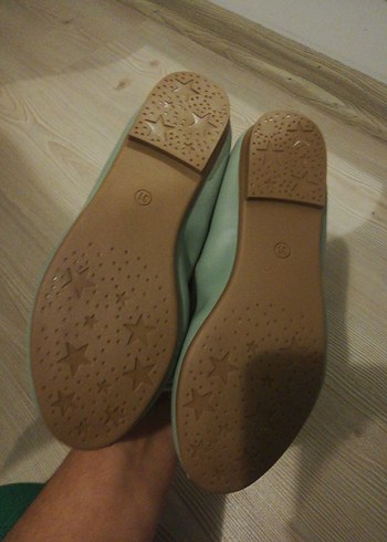 Kız Çocuk Yeşil Fiyonk Detaylı Babet 31 no - Görsel 6