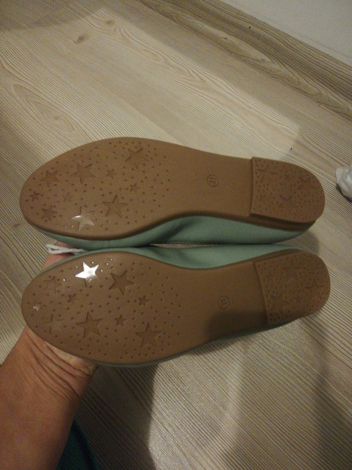 Kız Çocuk Yeşil Fiyonk Detaylı Babet 31 no - Görsel 2