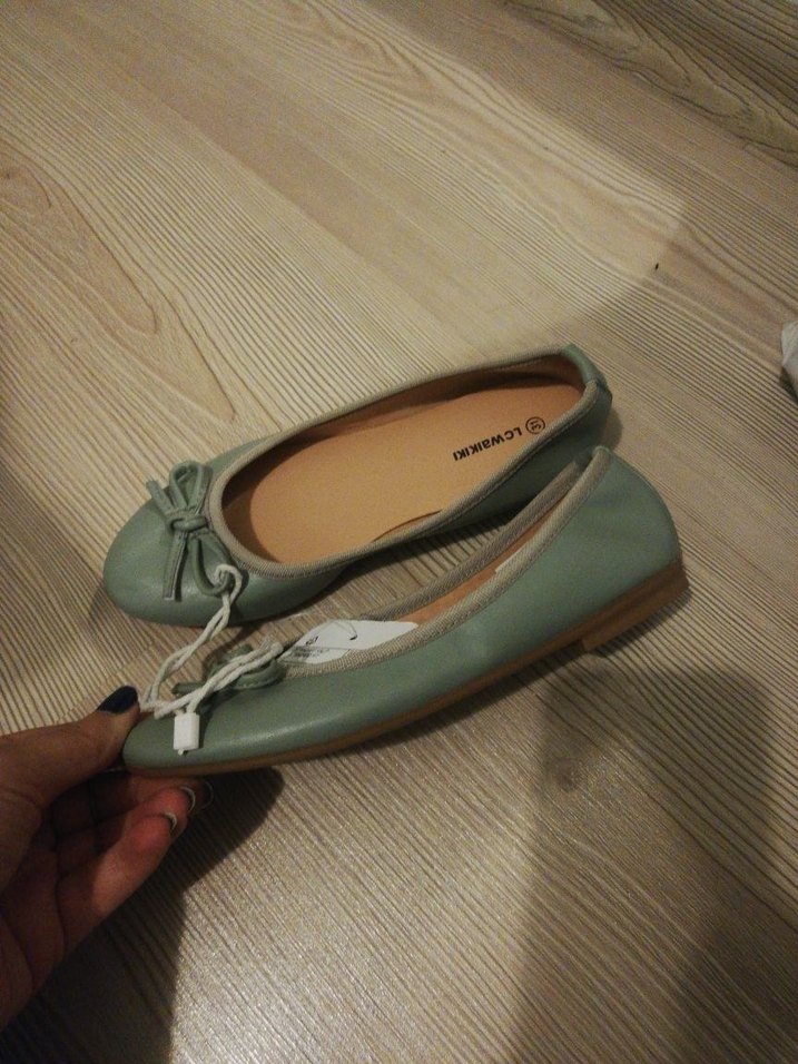 Kız Çocuk Yeşil Fiyonk Detaylı Babet 31 no - Görsel 4