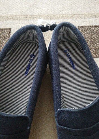 Mavi Süet Erkek Çocuk Loafer Ayakkabı - Görsel 2