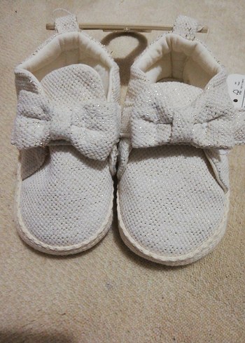 Kız Bebek Beyaz İlk Adım Ayakkabısı - Görsel 7