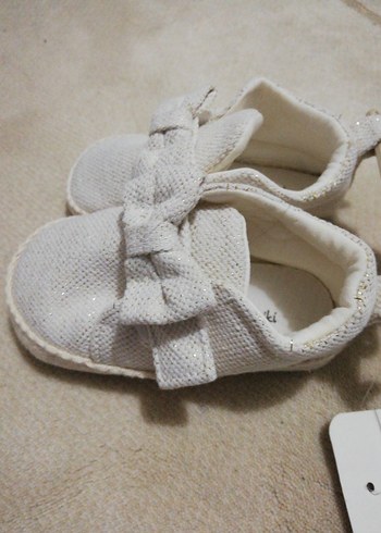 Kız Bebek Beyaz İlk Adım Ayakkabısı - Görsel 3