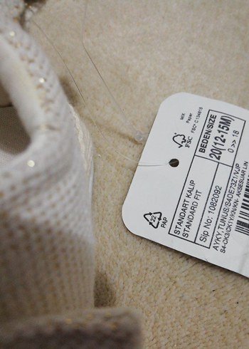 Kız Bebek Beyaz İlk Adım Ayakkabısı - Görsel 6