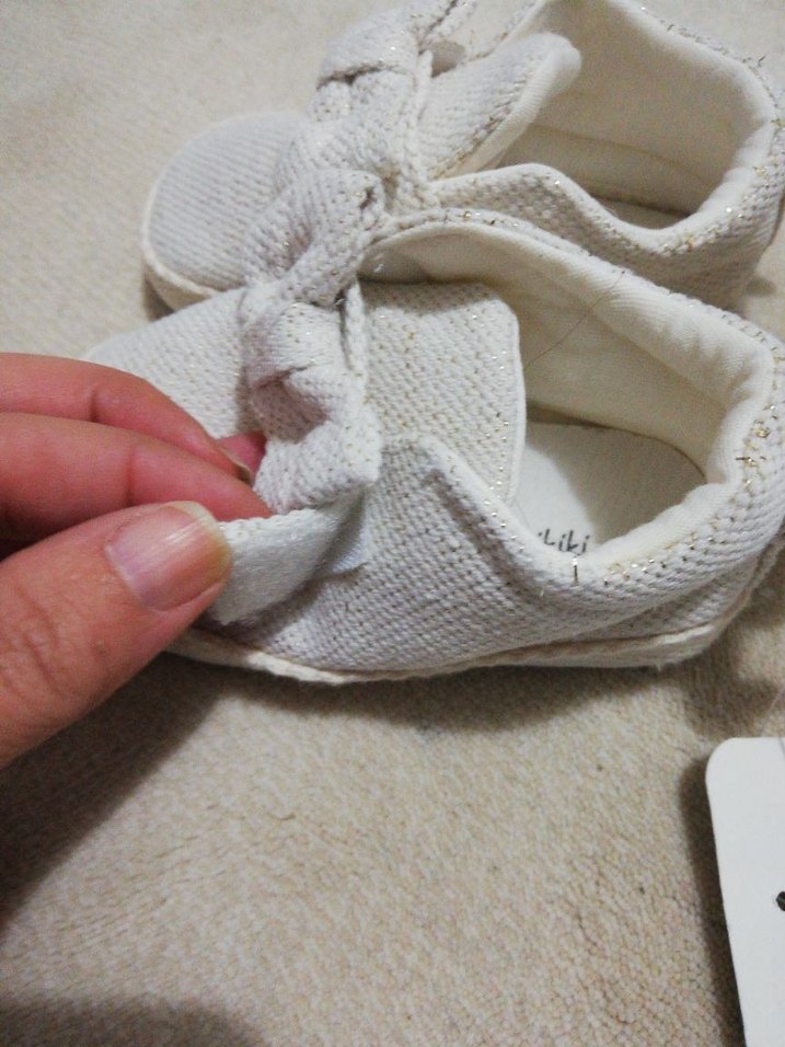 Kız Bebek Beyaz İlk Adım Ayakkabısı - Görsel 2