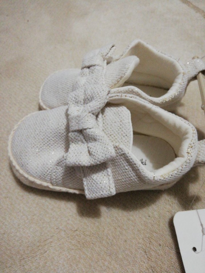 Kız Bebek Beyaz İlk Adım Ayakkabısı - Görsel 3