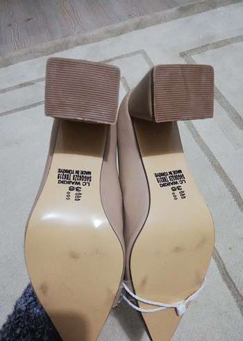 Bej Kadın Topuklu Stiletto Ayakkabı - Görsel 7