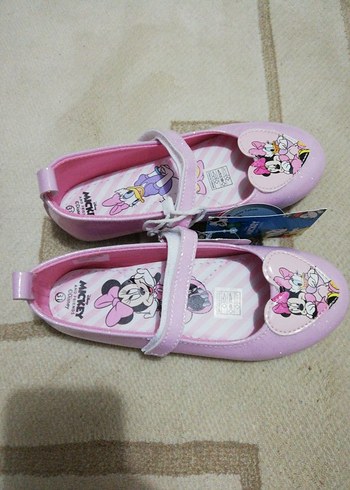 Kız Çocuk Pembe Baskılı Cırt Cırtlı Babet - Görsel 6