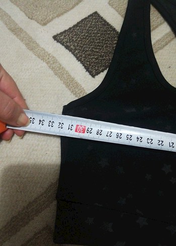 Siyah Mini Spor Sütyeni ebru şallı - Görsel 3