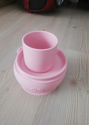 Oioi Pastel Pembe Çocuk Tabak Seti