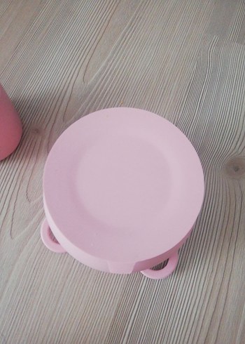 Beden pembe Renk Oioi Pastel Pembe Çocuk Tabak Seti
