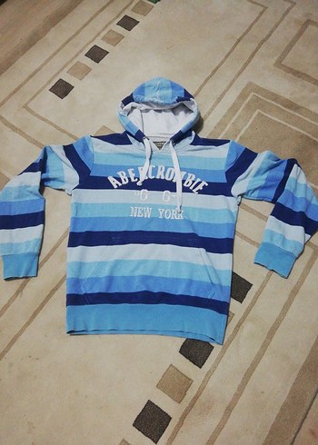 Trendyol & Milla Mavi Kapüşonlu Erkek Sweatshirt m beden