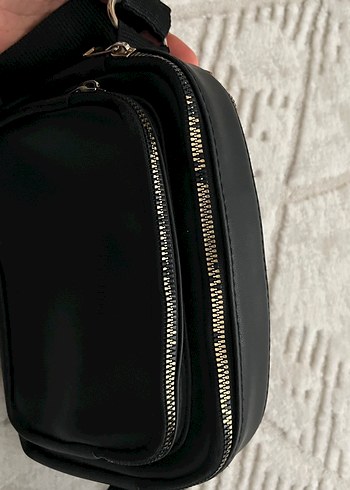 Siyah Deri Kadın Çapraz Çanta - Görsel 2