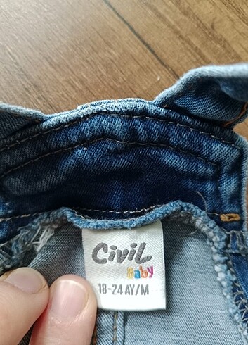 Civil Kız bebek salopet