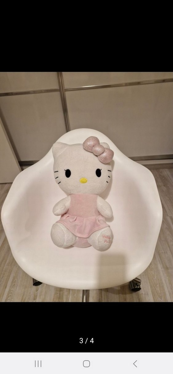 Pastel Pembe Hello Kitty Peluş Oyuncak - Görsel 3