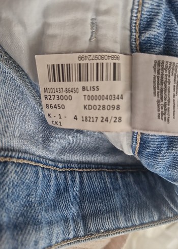 Gri Mavi Rahat Kesim Midi Kadın Kot Pantolon - Görsel 8