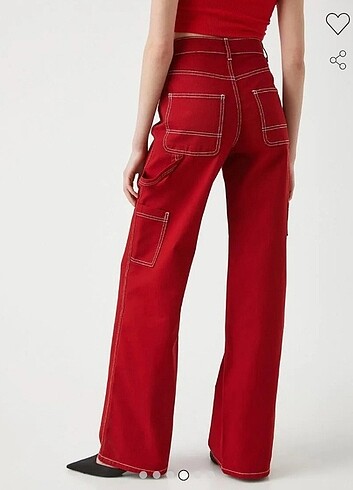 38 Beden kirmizi baggy pantolon