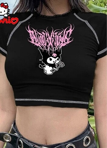 Vintage Love y2k kuromi crop