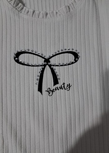 Lcw ekru Kız Çocuk Triko Tişört - Görsel 6