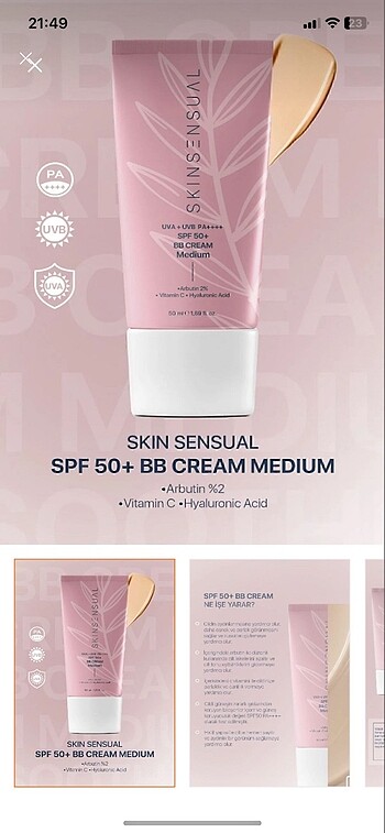 Skin sensual bb cream