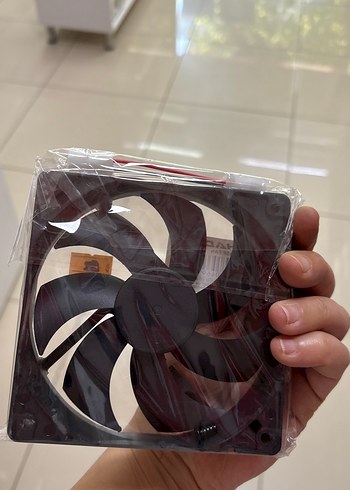 Hadron Siyah Kasa Fanı 120x120 mm - Görsel 2