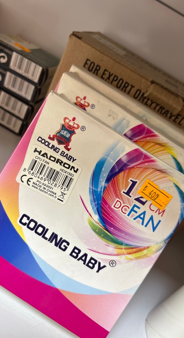 Renkli 12 cm DC Bebek Soğutucu Fan - Görsel 2