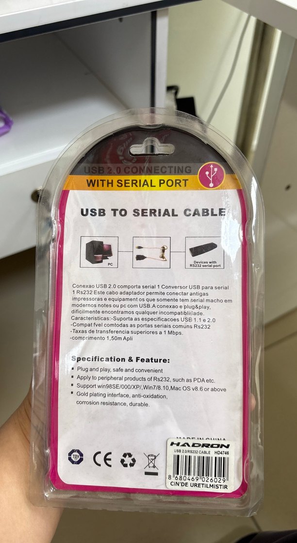 Diger USB 2.0 - RS232 Renkli Kablosu - Görsel 3