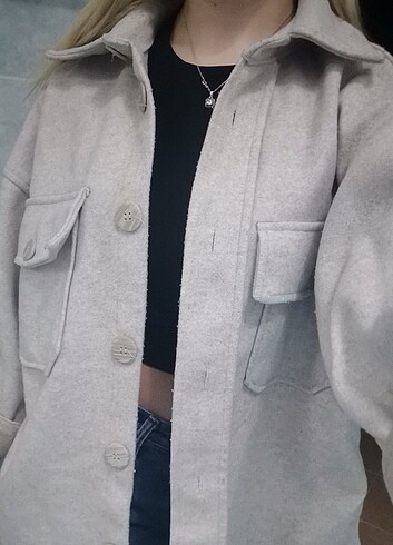 Koton marka gömlek ceket - Görsel 5