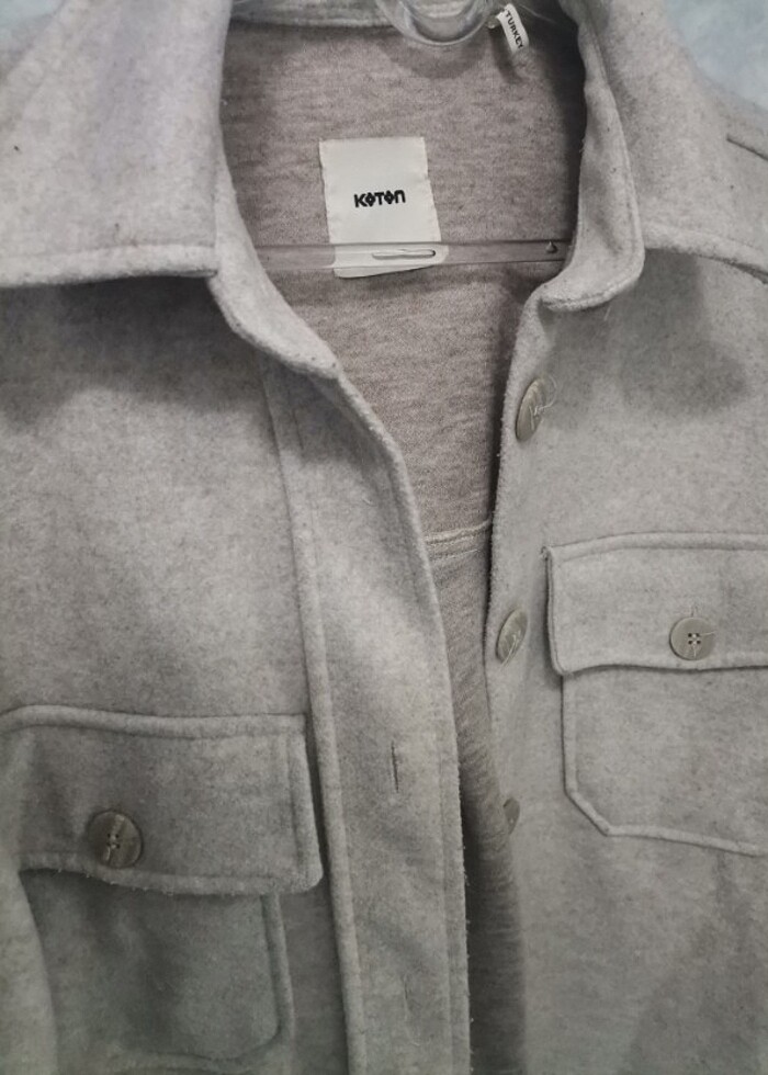 Koton marka gömlek ceket  - Görsel 3