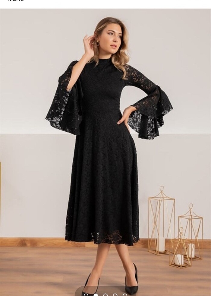 Siyah abiye elbise - Görsel 2