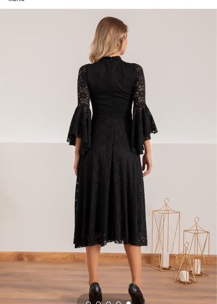 Siyah abiye elbise - Görsel 4