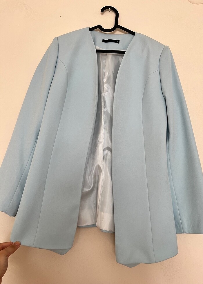 Ceket üst takım bebe mavisi - Görsel 3