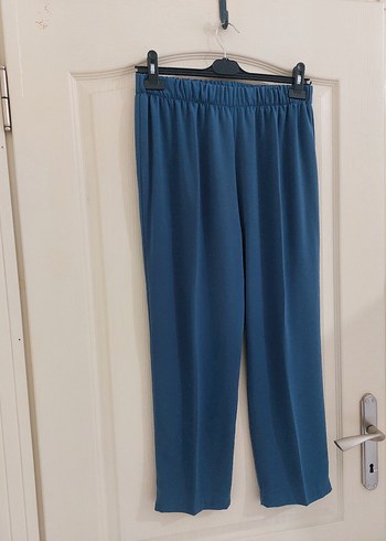 Gevşek Kesim Uzun Kollu Mavi Kadın ikili takım - Görsel 4