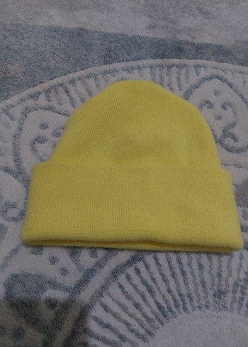 Sarı Bebek Triko Bere - Görsel 2