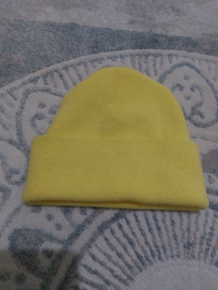 Sarı Bebek Triko Bere - Görsel 2