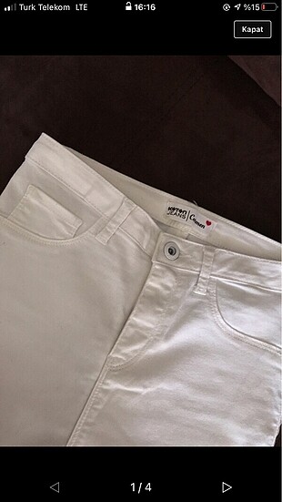 beyaz kot pantolon