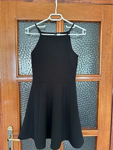 h&m siyah elbise