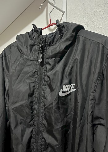 Nike Siyah Fermuarlı Unisex Yağmurluk - Görsel 2